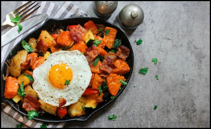 Potato, Egg, and Avocado Hash